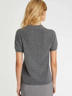 Paule Ka Pull Polo Manches Courtes En Cachemire<Femme Pulls Et Cardigans