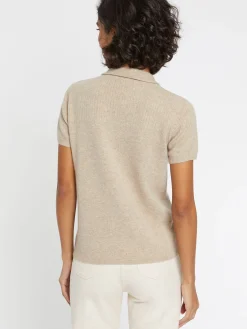Paule Ka Pull Polo Manches Courtes En Cachemire<Femme Pulls Et Cardigans