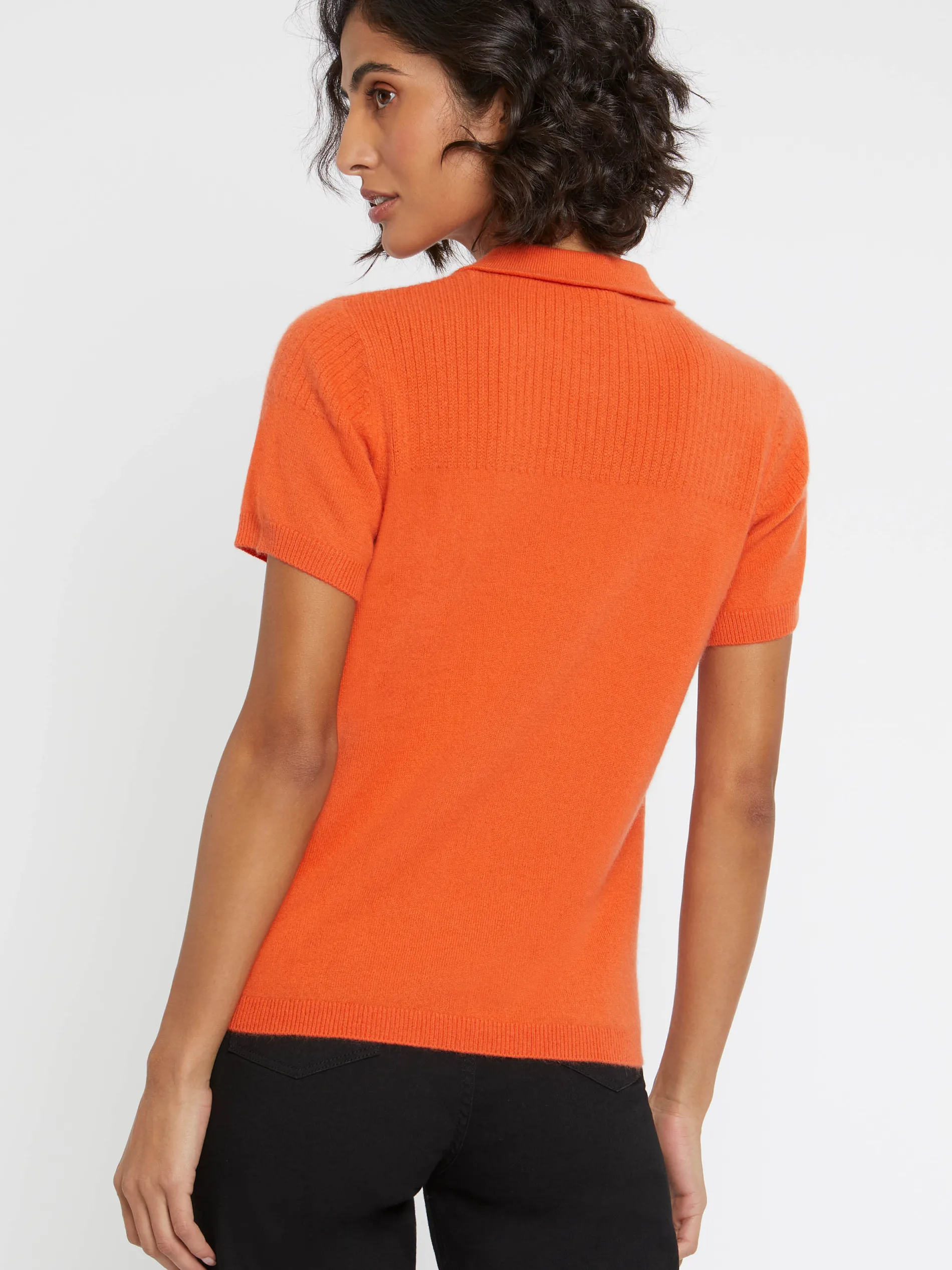 Paule Ka Pull Polo Manches Courtes En Cachemire<Femme Pulls Et Cardigans