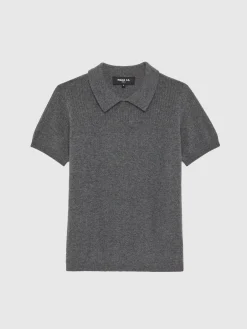 Paule Ka Pull Polo Manches Courtes En Cachemire<Femme Pulls Et Cardigans
