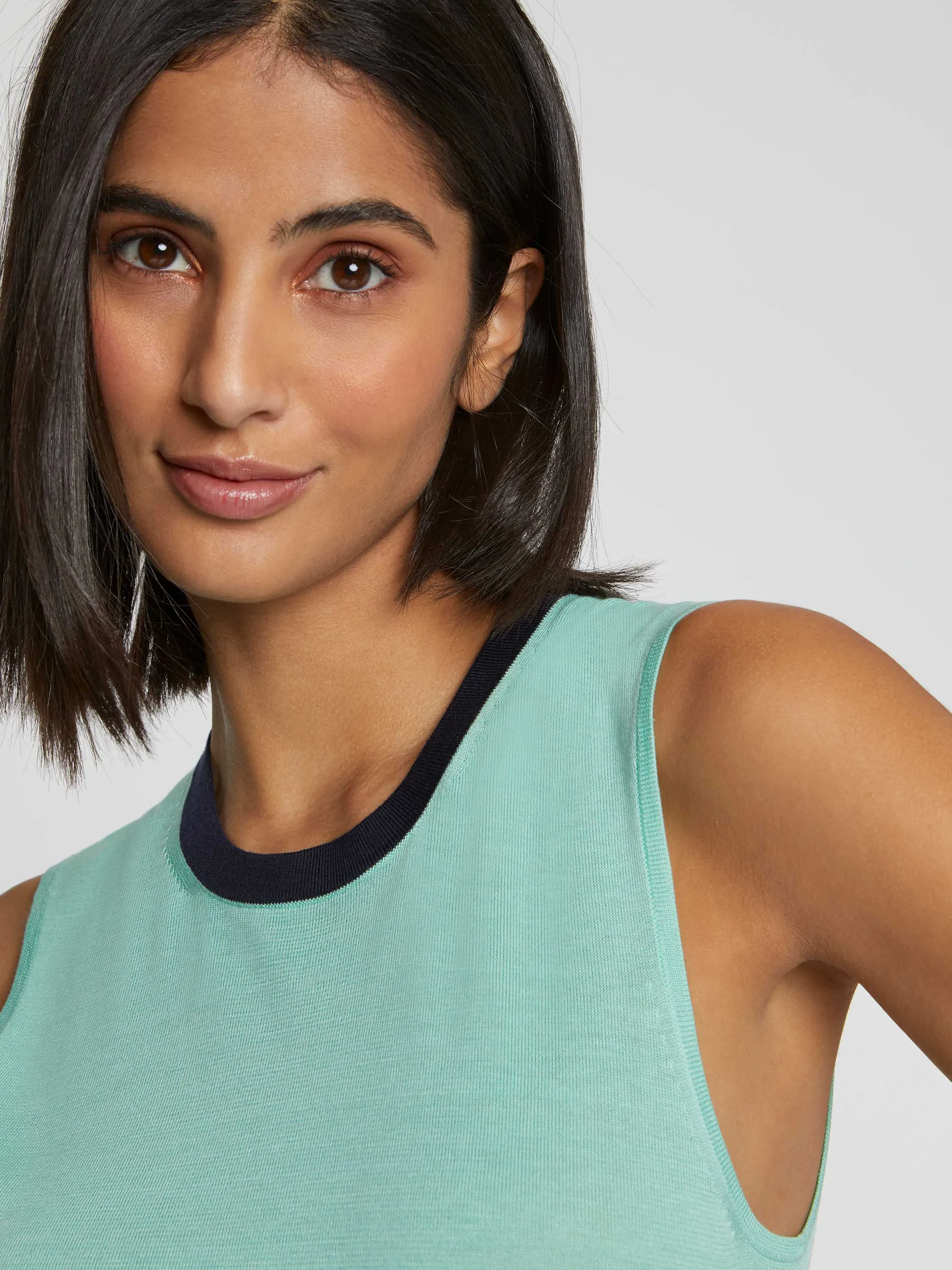 Paule Ka Pull Sans Manche En Soie<Femme Pulls Et Cardigans