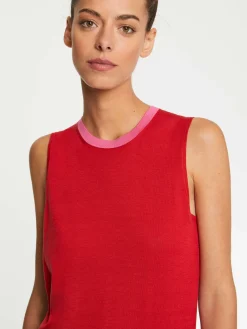Paule Ka Pull Sans Manche En Soie<Femme Pulls Et Cardigans
