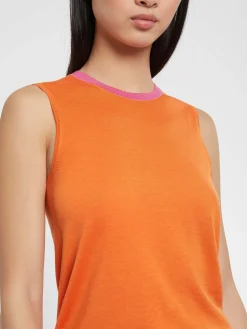 Paule Ka Pull Sans Manche En Soie<Femme Pulls Et Cardigans