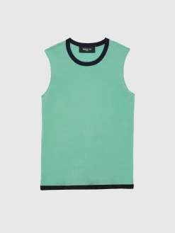 Paule Ka Pull Sans Manche En Soie<Femme Pulls Et Cardigans