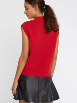Paule Ka Pull Sans Manches En Viscose<Femme Pulls Et Cardigans
