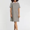 Paule Ka Robe A Col A Motif Pied-De-Coq<Femme Robes