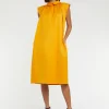 Paule Ka Robe A Col Chemise En Satin De Coton<Femme Robes