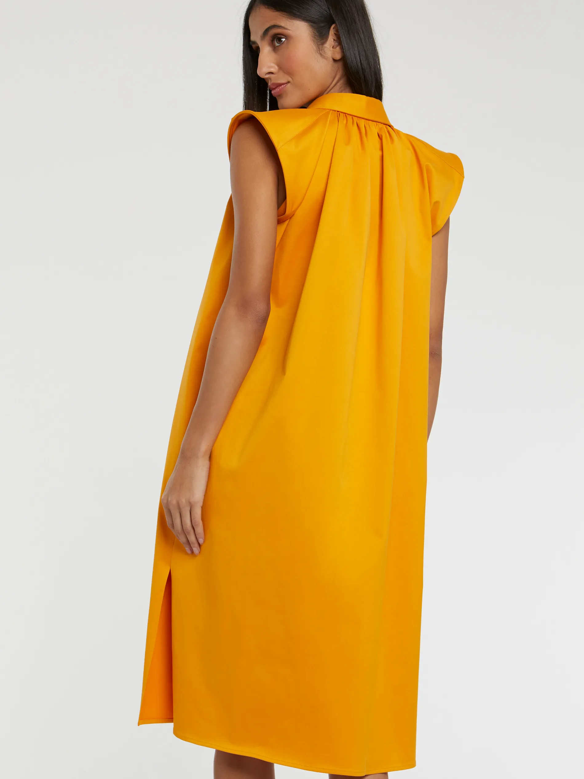 Paule Ka Robe A Col Chemise En Satin De Coton<Femme Robes