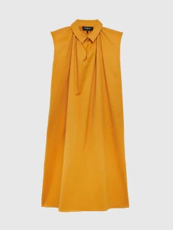 Paule Ka Robe A Col Chemise En Satin De Coton<Femme Robes