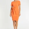 Paule Ka Robe A Noeud En Crepe Envers Satin<Femme Robes