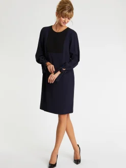 Paule Ka Robe A Plastron En Tissu Crepe<Femme Robes