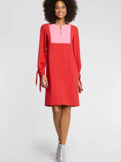 Paule Ka Robe A Plastron En Tissu Crepe<Femme Robes