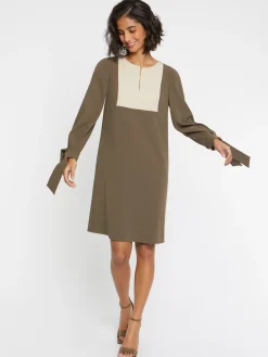 Paule Ka Robe A Plastron En Tissu Crepe<Femme Robes