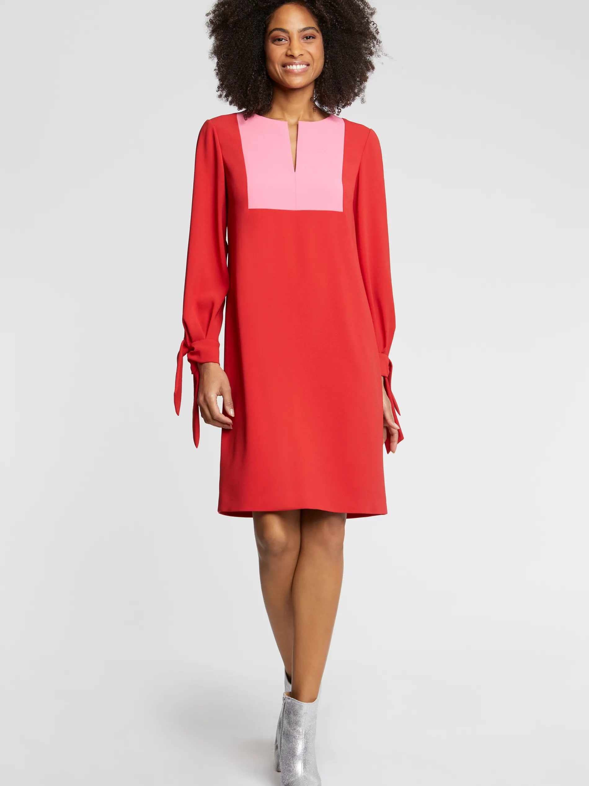 Paule Ka Robe A Plastron En Tissu Crepe<Femme Robes