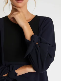 Paule Ka Robe A Plastron En Tissu Crepe<Femme Robes