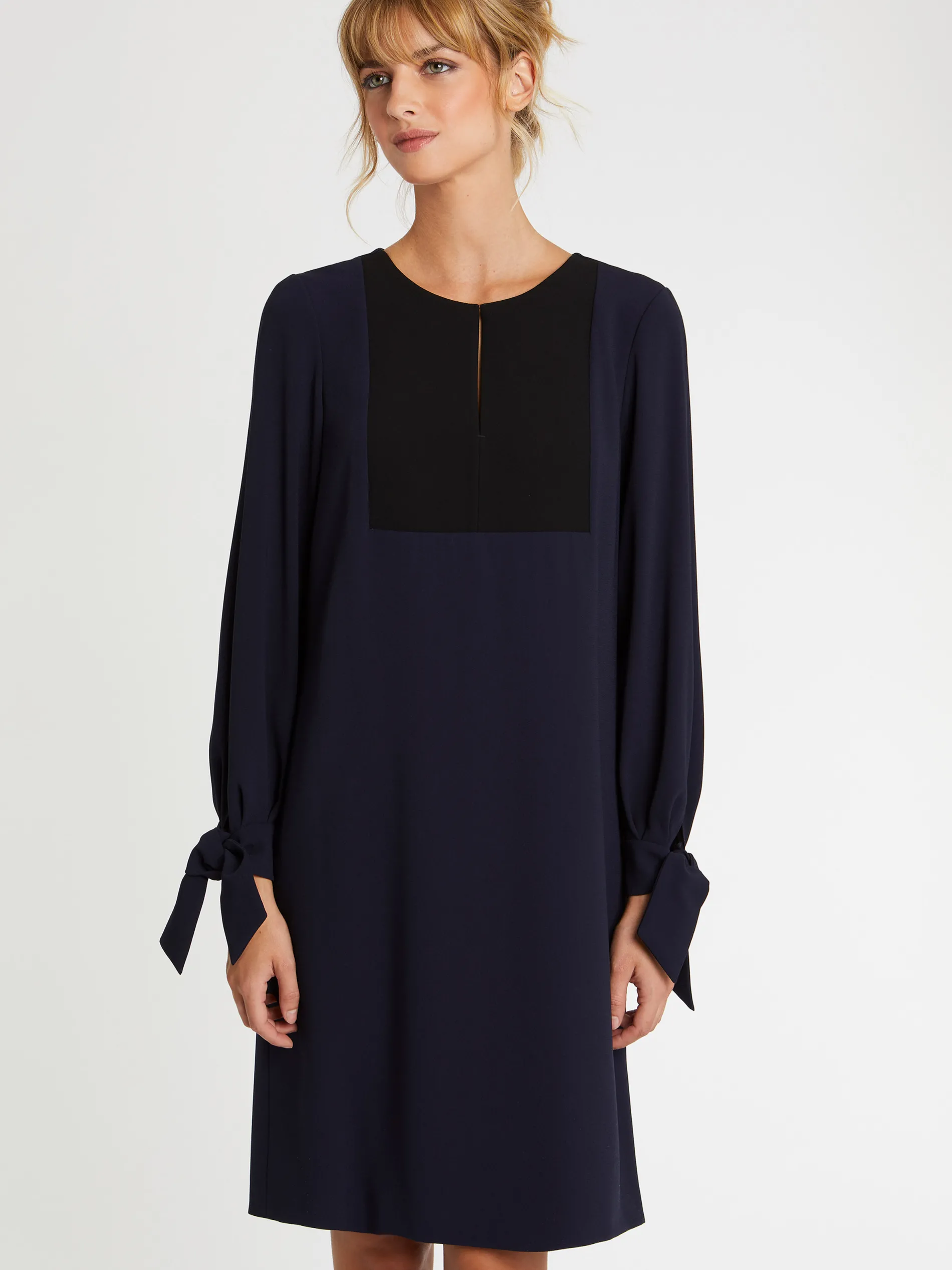 Paule Ka Robe A Plastron En Tissu Crepe<Femme Robes