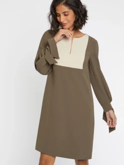 Paule Ka Robe A Plastron En Tissu Crepe<Femme Robes