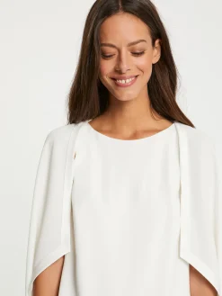 Paule Ka Robe Cape En Crepe Envers Satin<Femme Robes