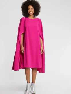Paule Ka Robe Cape En Crepe Envers Satin<Femme Robes