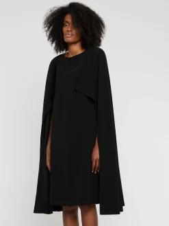 Paule Ka Robe Cape En Crepe Envers Satin<Femme Robes