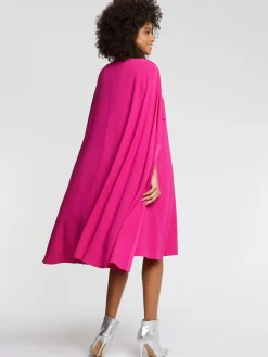 Paule Ka Robe Cape En Crepe Envers Satin<Femme Robes