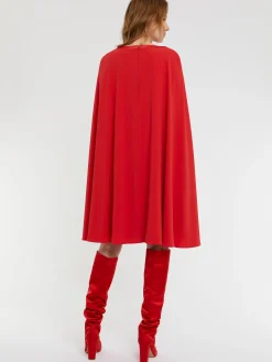 Paule Ka Robe Cape En Crepe Envers Satin<Femme Robes