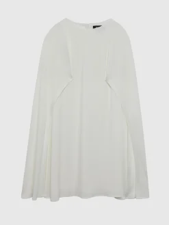 Paule Ka Robe Cape En Crepe Envers Satin<Femme Robes