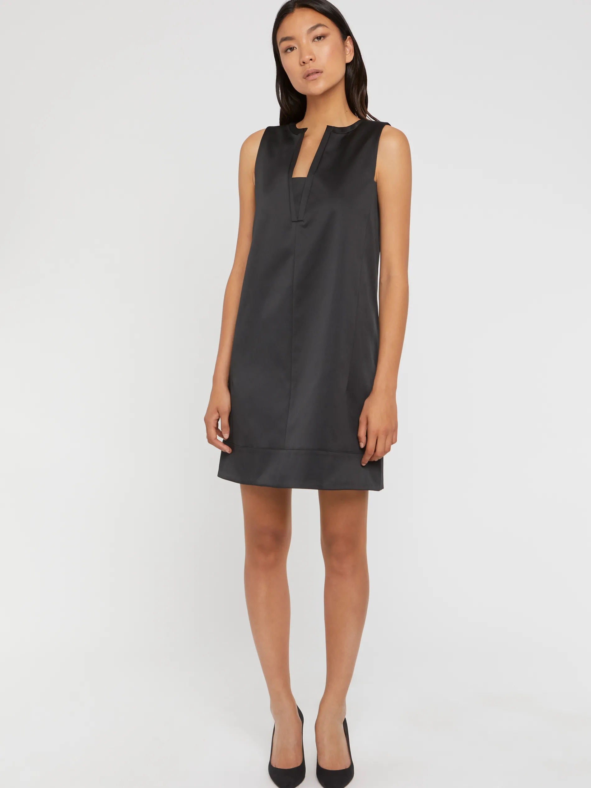 Paule Ka Robe Courte A Col Graphique En Satin Duchesse<Femme Robes