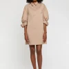 Paule Ka Robe Courte A Col Tunisien En Popeline De Coton<Femme Robes