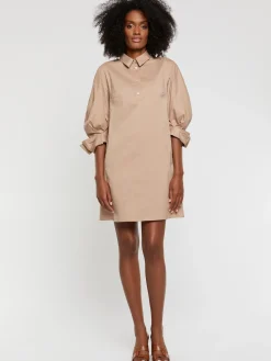 Paule Ka Robe Courte A Col Tunisien En Popeline De Coton<Femme Robes