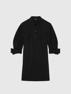 Paule Ka Robe Courte A Col Tunisien En Popeline De Coton<Femme Robes