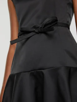 Paule Ka Robe Courte A Noeud En Satin Duchesse<Femme Robes