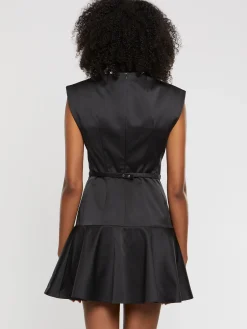 Paule Ka Robe Courte A Noeud En Satin Duchesse<Femme Robes