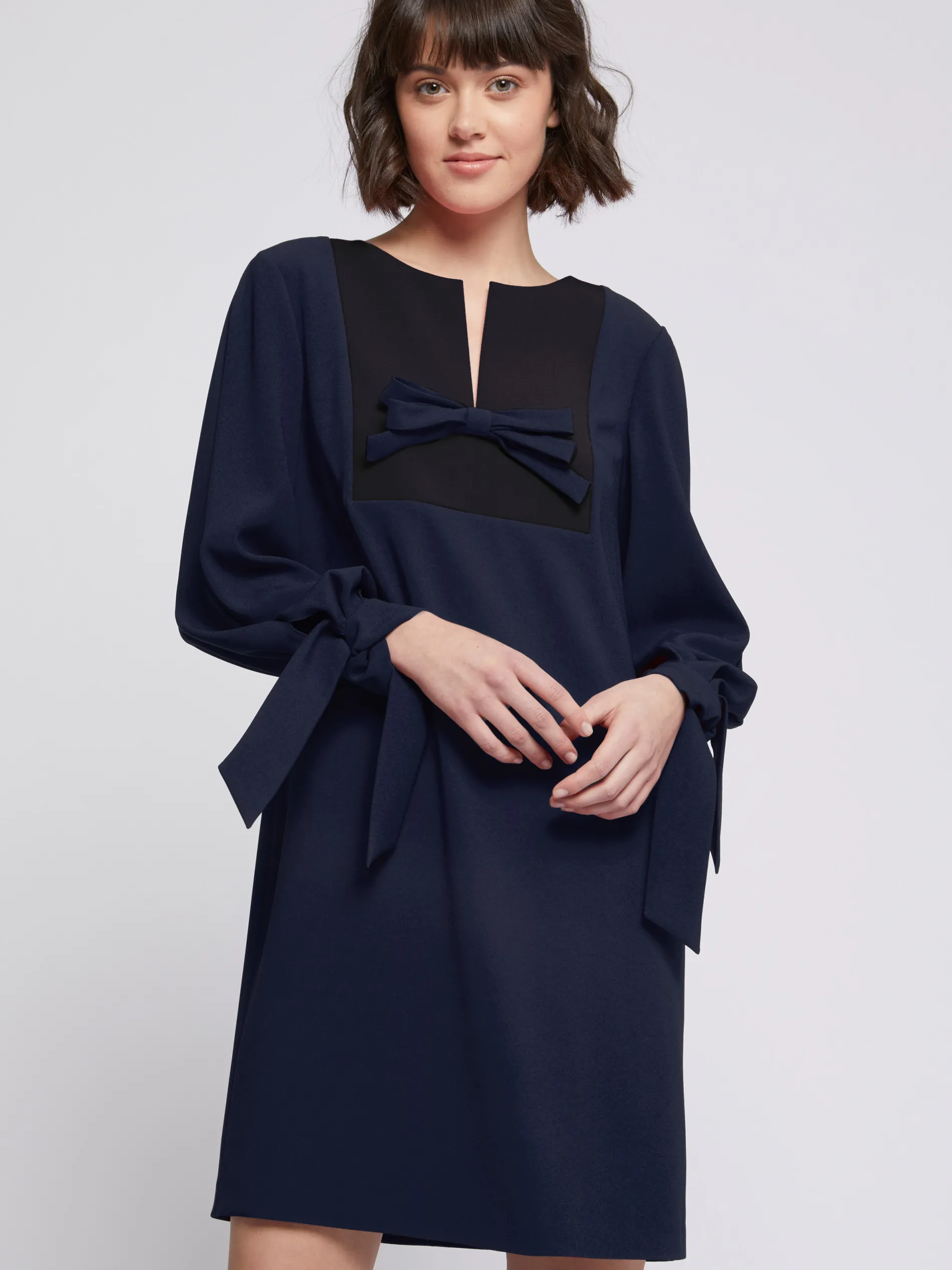 Paule Ka Robe Courte A Noeuds En Crepe Envers Satin<Femme Robes