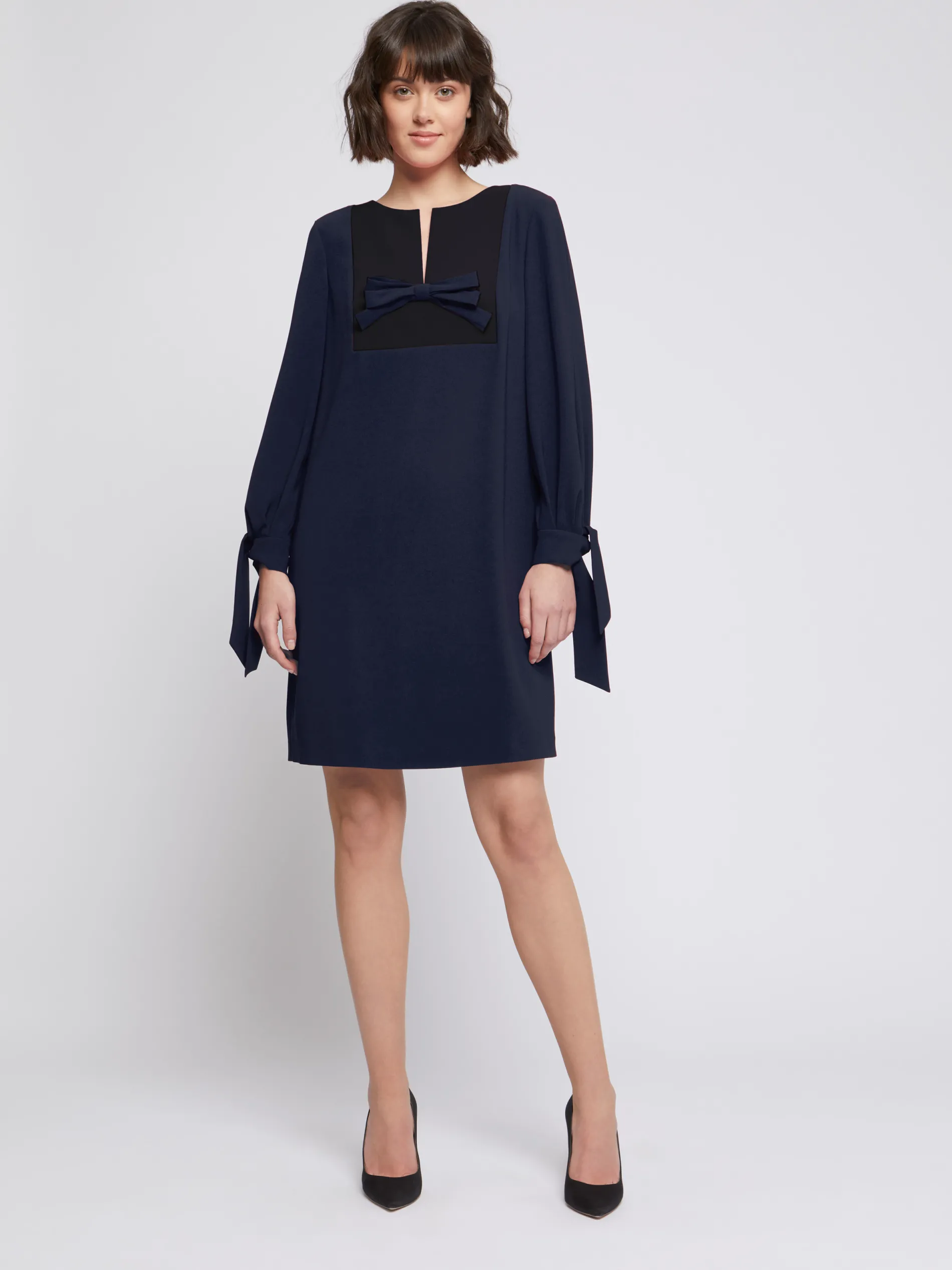 Paule Ka Robe Courte A Noeuds En Crepe Envers Satin<Femme Robes