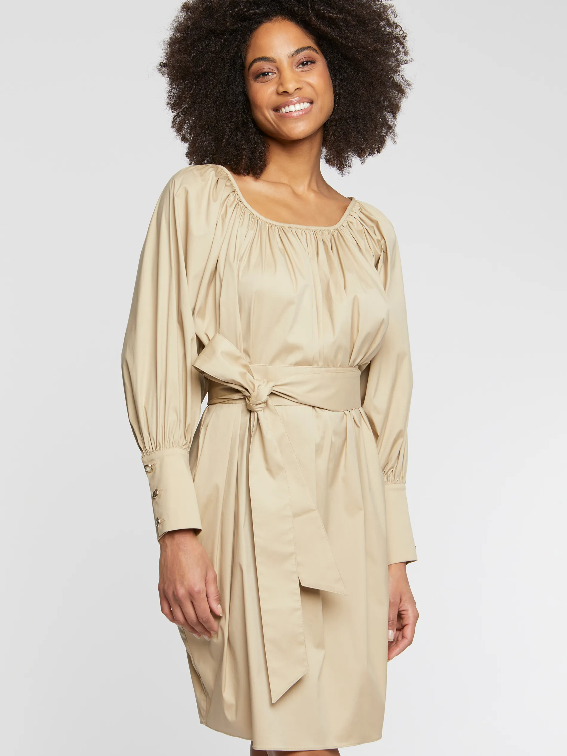 Paule Ka Robe Courte A Noeuds En Popeline De Coton<Femme Robes