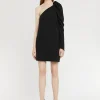 Paule Ka Robe Courte Asymetrique En Crepe Envers Satin<Femme Robes
