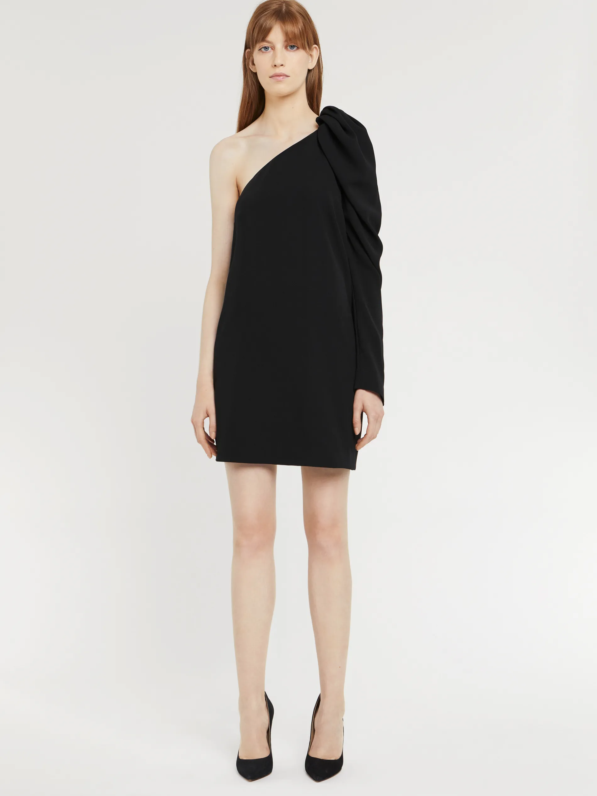 Paule Ka Robe Courte Asymetrique En Crepe Envers Satin<Femme Robes