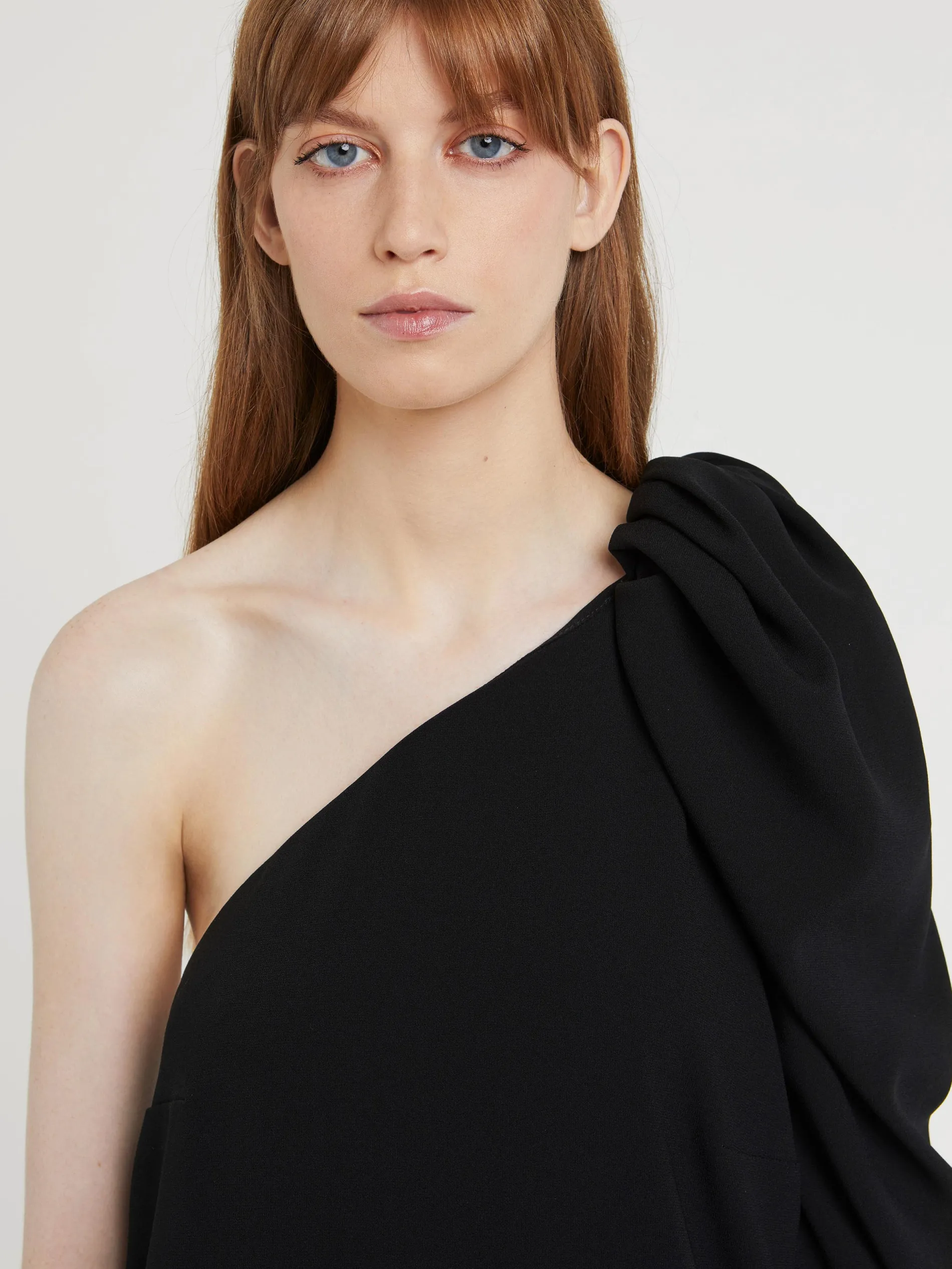 Paule Ka Robe Courte Asymetrique En Crepe Envers Satin<Femme Robes
