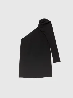 Paule Ka Robe Courte Asymetrique En Crepe Envers Satin<Femme Robes