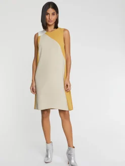 Paule Ka Robe Courte Bicolore En Tissu Crepe<Femme Robes
