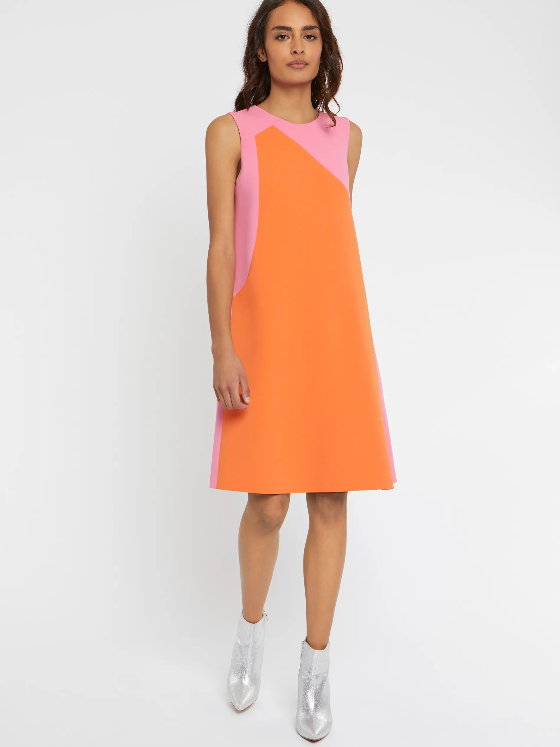 Paule Ka Robe Courte Bicolore En Tissu Crepe<Femme Robes