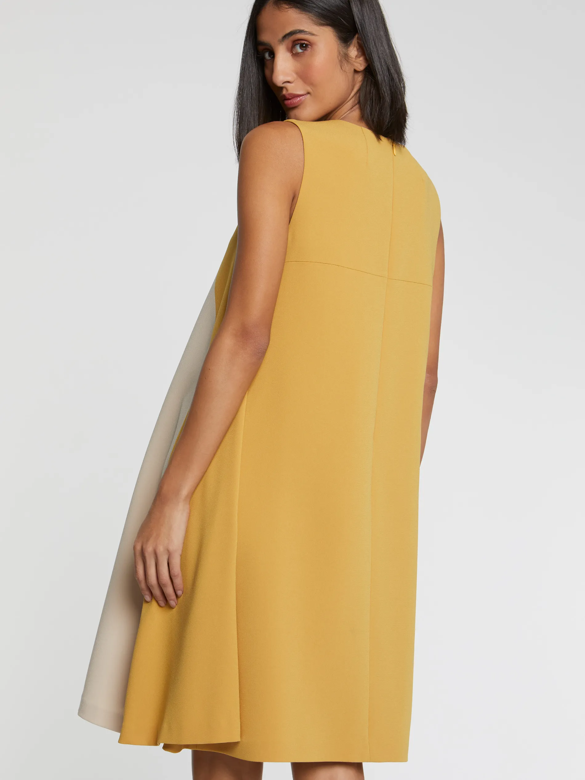 Paule Ka Robe Courte Bicolore En Tissu Crepe<Femme Robes