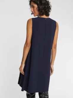 Paule Ka Robe Courte Bicolore En Tissu Crepe<Femme Robes