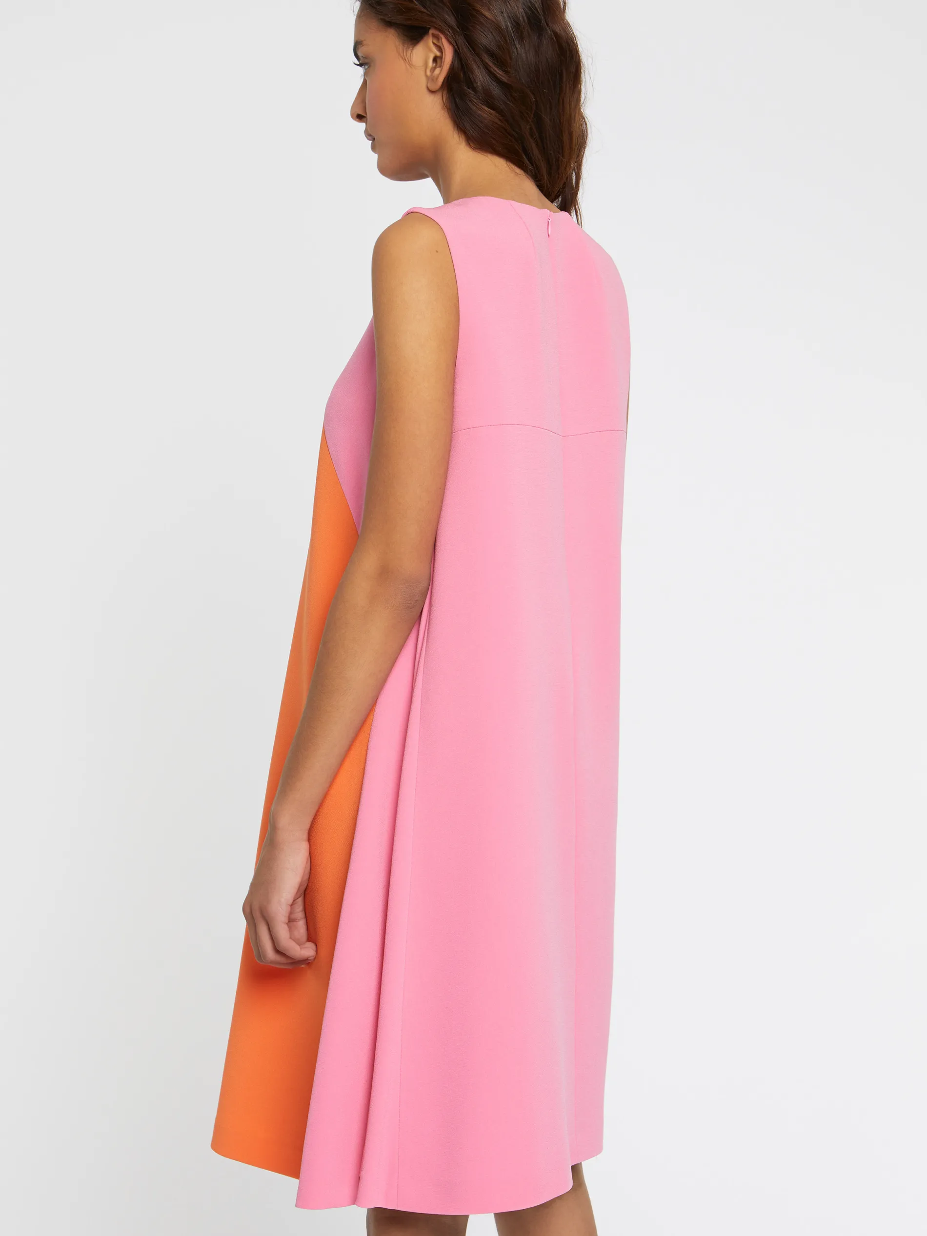 Paule Ka Robe Courte Bicolore En Tissu Crepe<Femme Robes
