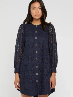Paule Ka Robe Courte Boutonnee En Dentelle<Femme Robes
