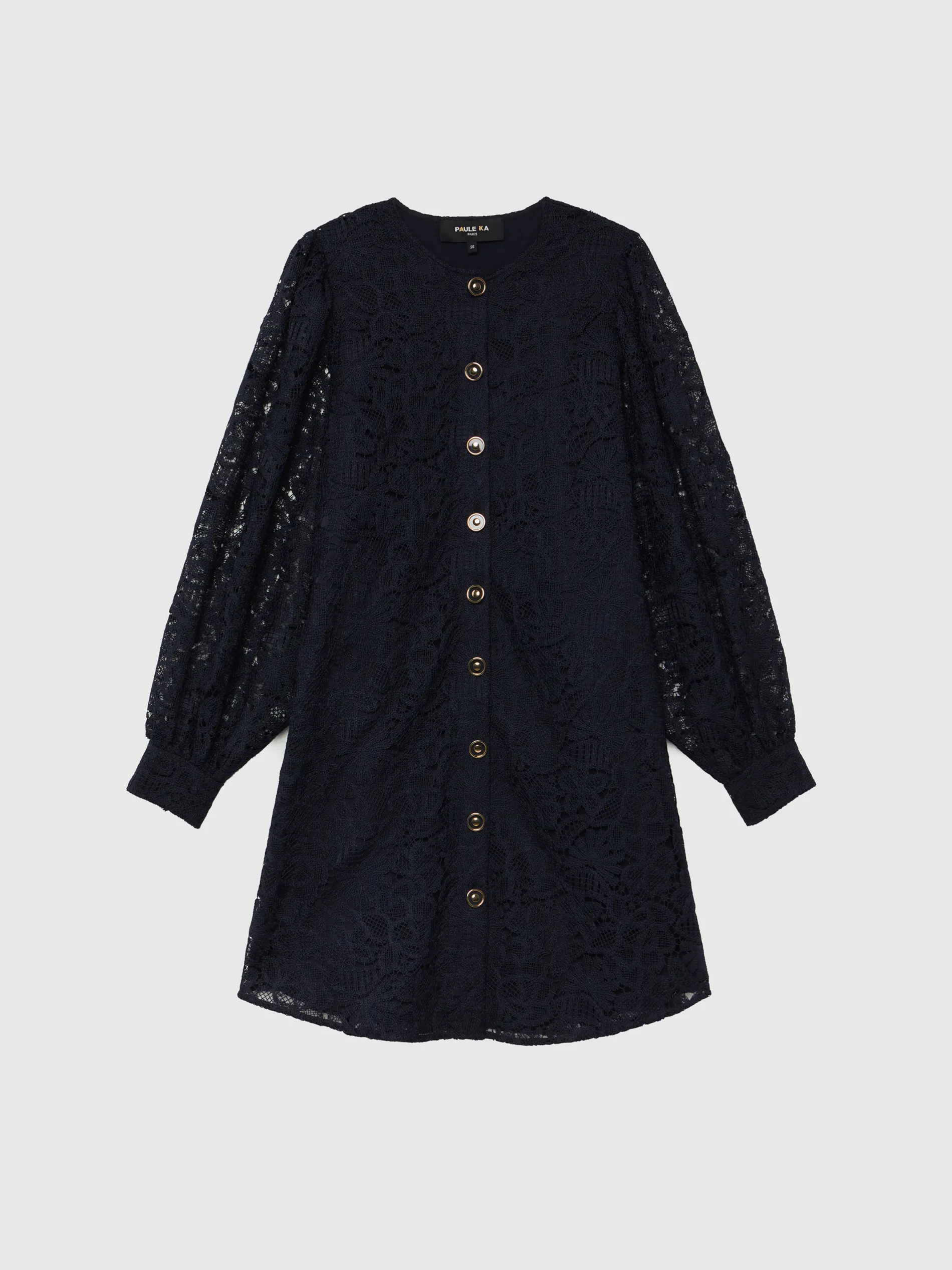 Paule Ka Robe Courte Boutonnee En Dentelle<Femme Robes
