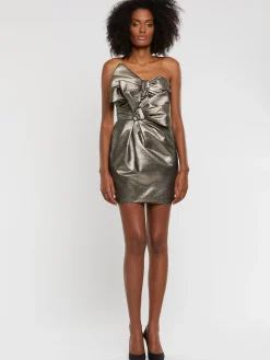 Paule Ka Robe Courte Bustier De Ceremonie En Lame<Femme Robes