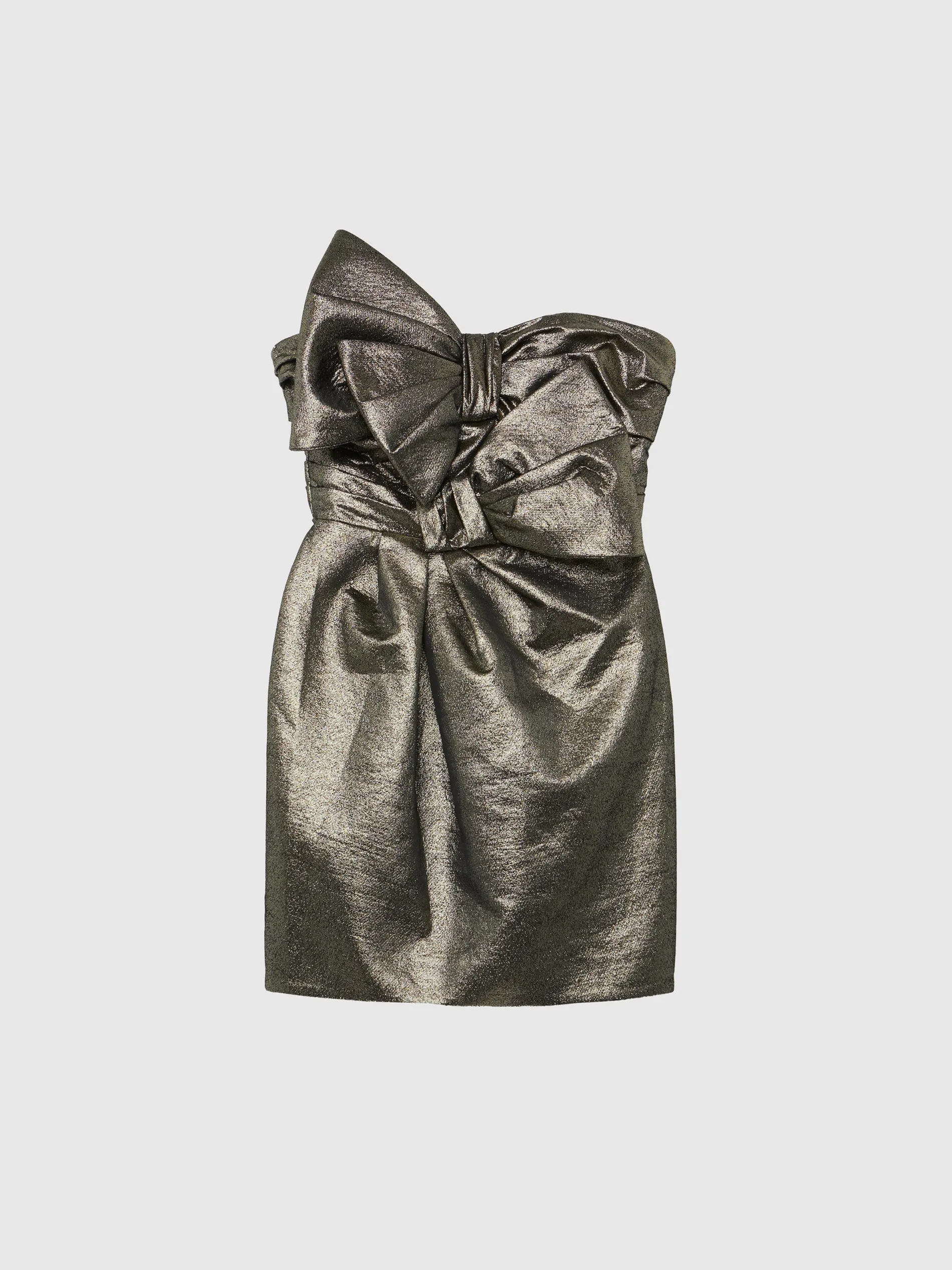 Paule Ka Robe Courte Bustier De Ceremonie En Lame<Femme Robes