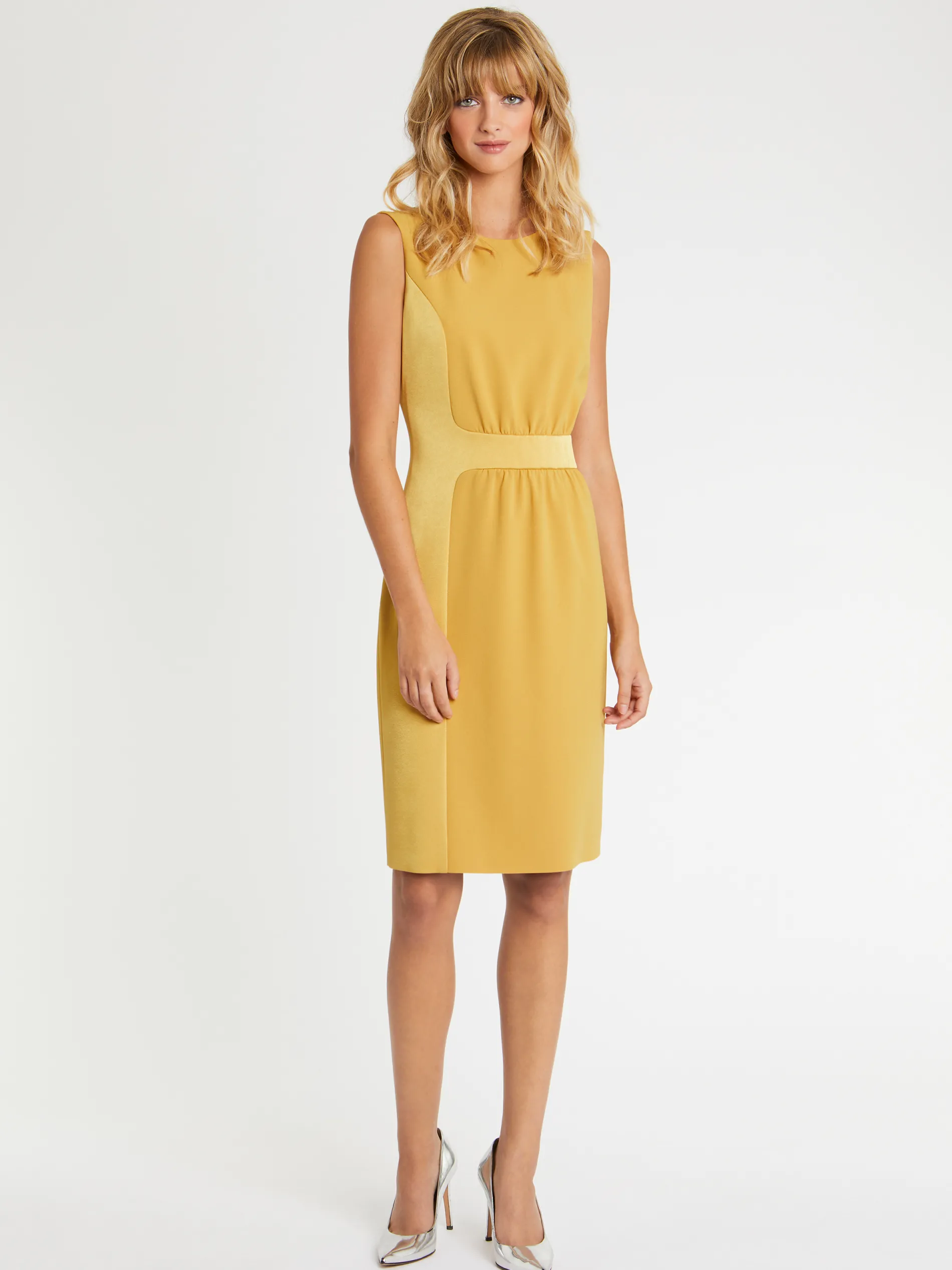 Paule Ka Robe Courte Coupe Droite En Tissu Crepe<Femme Robes
